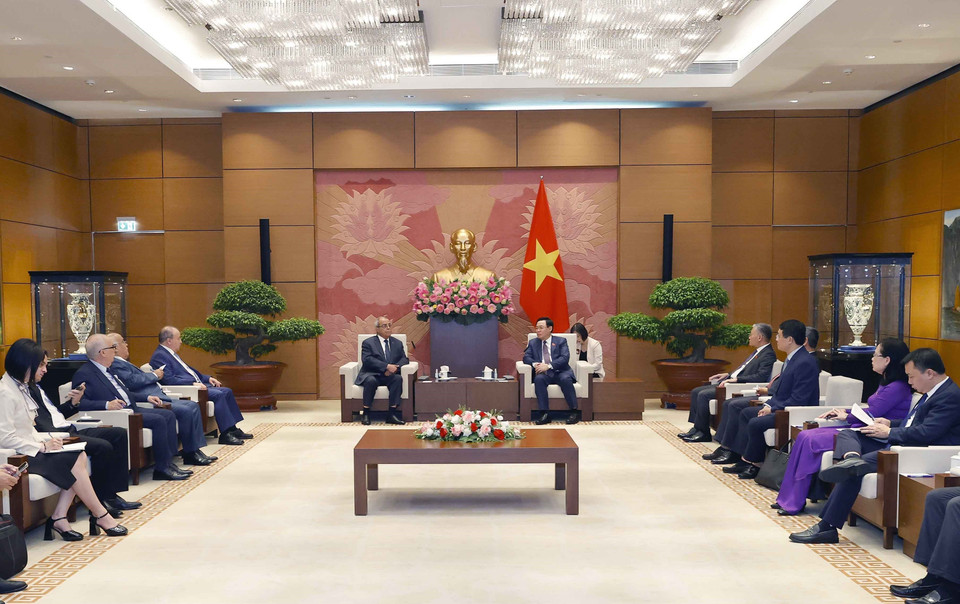 Quang cảnh buổi tiếp. (Ảnh: Doãn Tấn/TTXVN)