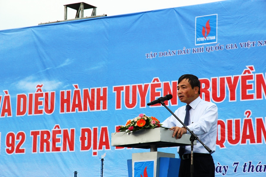 Lễ phát động, tuyên truyền sử dụng xăng E5 RON 92 tại thành phố Quảng Ngãi. (Ảnh: PV/Vietnam+)