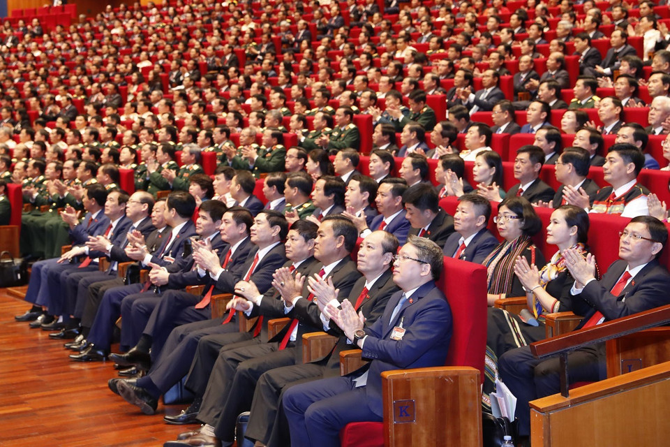 Đại biểu tham dự phiên khai mạc Đại hội. (Ảnh: TTXVN)