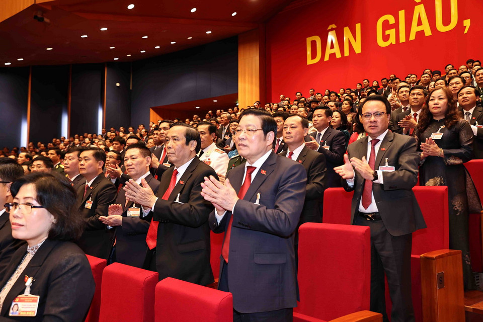 Đại biểu tham dự phiên khai mạc Đại hội. (Ảnh: TTXVN)