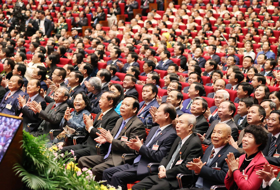 Các đại biểu dự phiên khai mạc Đại hội. (Ảnh: TTXVN)