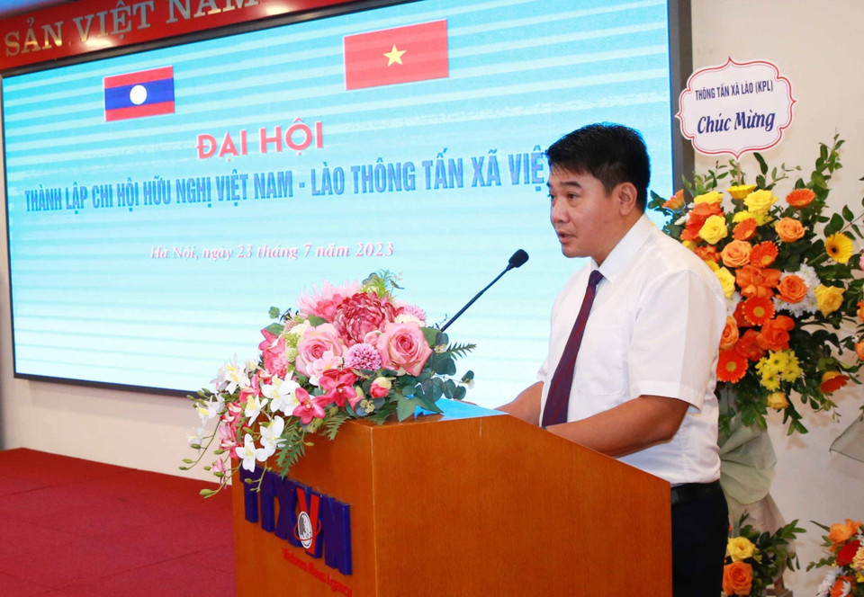 Ông Đàm Danh Liêm, Phó Trưởng Ban Tổ chức cán bộ, Thông tấn xã Việt Nam điều hành chương trình Đại hội. (Ảnh: Phương Hoa/TTXVN)