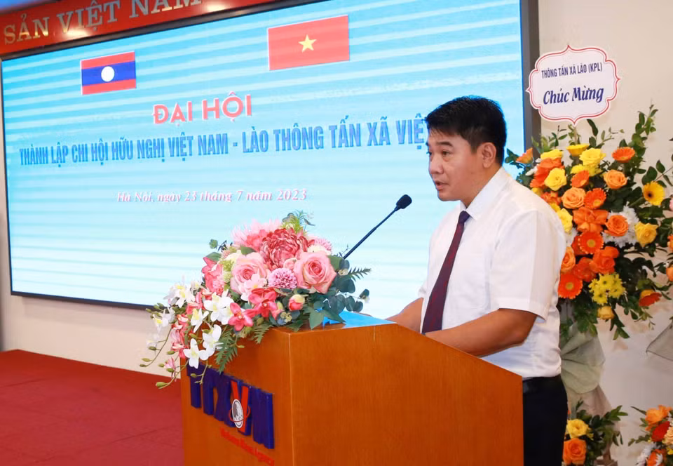 Ông Đàm Danh Liêm, Phó Trưởng Ban Tổ chức cán bộ, Thông tấn xã Việt Nam điều hành chương trình Đại hội. (Ảnh: Phương Hoa/TTXVN)