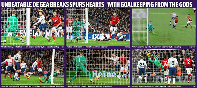 David de Gea được đưa 'lên mây' sau khi giúp M.U hạ Tottenham ảnh 3