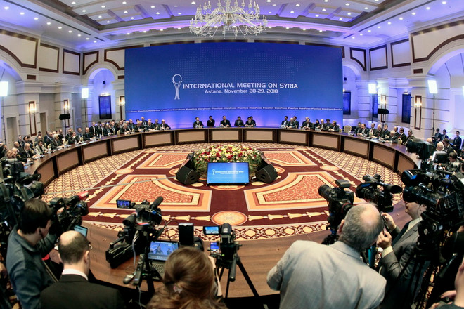 Toàn cảnh hội nghị quốc tế về Syria tại Astana, Kazakhstan ngày 29/11/2018. (Ảnh: AFP/TTXVN) Vòng hòa đàm mới về Syria dự kiến sẽ diễn ra vào giữa tháng 2 ảnh 1