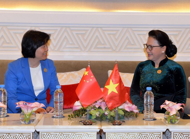 Chủ tịch Quốc hội tiếp Phó Ủy viên trưởng Nhân đại Trung Quốc ảnh 1