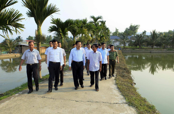 Đoàn Tiểu ban Văn kiện Đại hội XIII của Đảng làm việc tại Điện Biên ảnh 1