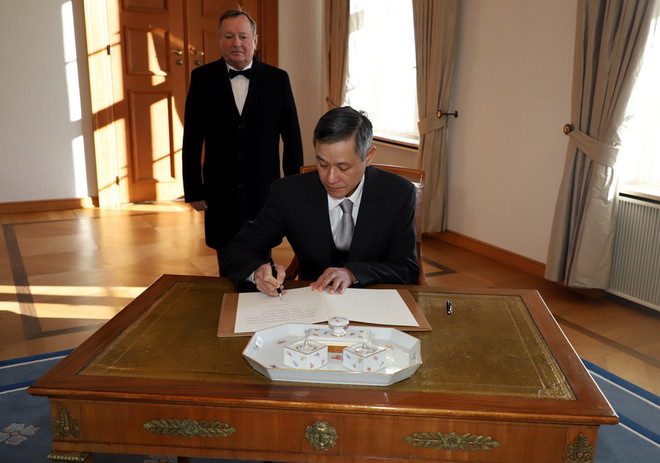 Đại sứ Nguyễn Minh Vũ trình Quốc thư lên Tổng thống Đức ảnh 3