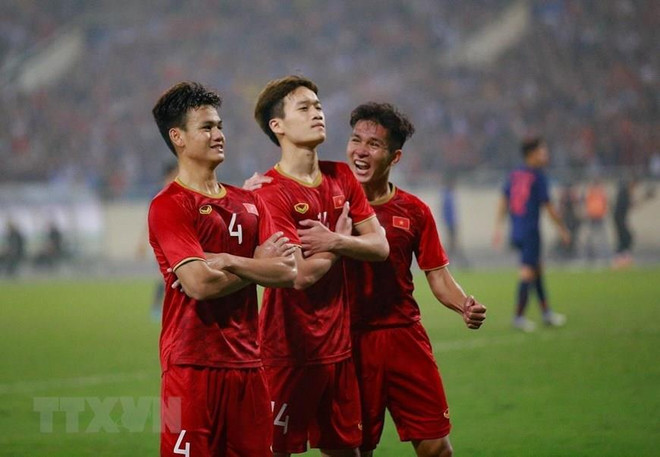 U23 Việt Nam cùng bảng Triều Tiên, Jordan và UAE (Ảnh: Trọng Đạt/TTXVN) Vòng chung kết U23 châu Á 2020: Việt Nam dễ thở, Thái Lan gặp khó ảnh 1