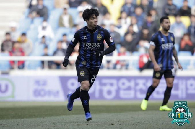 Công Phượng trong màu áo Incheon. (Nguồn: besteleven.com) Công Phượng để lại dấu ấn, Incheon United vẫn nhận thất bại ảnh 1