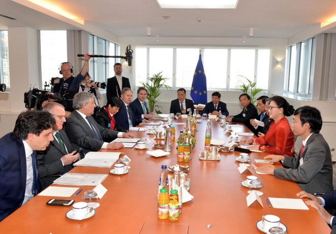 Chủ tịch Quốc hội hội đàm với Chủ tịch Nghị viện châu Âu ảnh 1