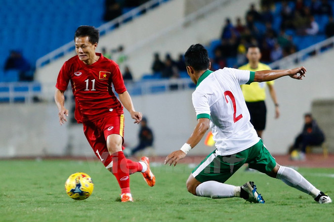 Việt Nam và Indonesia đã đá giao hữu 2 trận trước AFF Cup 2016. (Ảnh: Minh Chiến/Vietnam+) HLV Alfred Riedl nóng lòng đối đầu tuyển Việt Nam ở bán kết ảnh 2