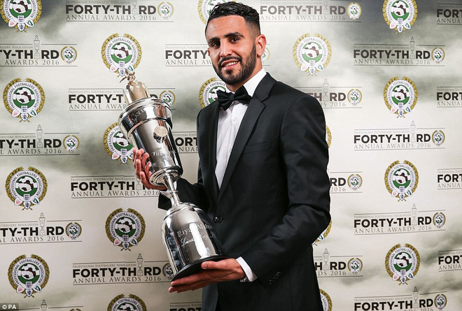 Sao Leicester Riyad Mahrez giành danh hiệu của PFA ảnh 1