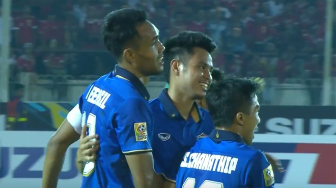 Cận cảnh Dangda lập cú đúp, Thái Lan nắm ưu thế trước Myanmar ảnh 1