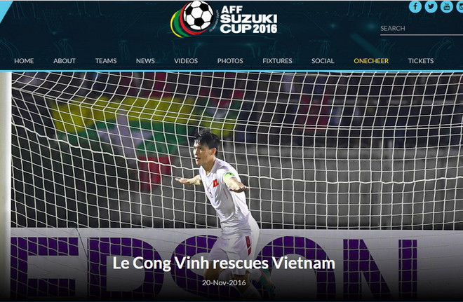 Trang chủ Affsuzukicup giật tít 'Công Vinh giải cứu Việt Nam.' Truyền thông nước ngoài đưa người hùng Lê Công Vinh "lên mây" ảnh 2