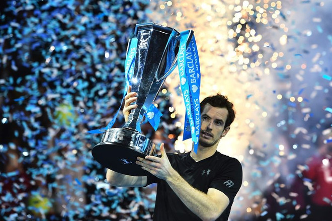 Murray lần đầu tiên đăng quang ATP World Tour Finals. (Nguồn: Getty Images) Hạ Djokovic, Murray vô địch ATP Finals, kết thúc năm ở ngôi số 1 ảnh 1