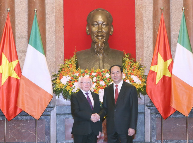 Chủ tịch nước Trần Đại Quang hội đàm với Tổng thống Ireland ảnh 1