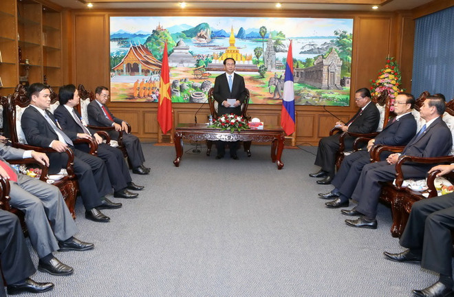 Chủ tịch nước Trần Đại Quang thăm tỉnh Champasak của Lào ảnh 1