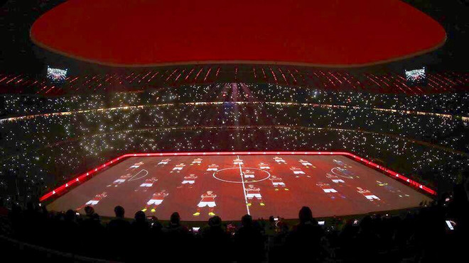 Clip màn trình diễn ánh sáng 3D của Bayern tri ân người hâm mộ ảnh 1