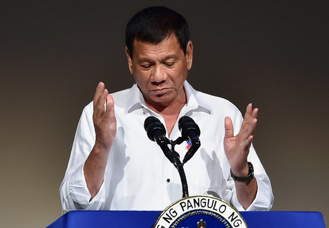 Tổng thống Philippines Rodrigo Duterte. (Nguồn: Getty Images) Tổng thống Philippines chế giễu đại sứ Mỹ trước tin âm mưu lật đổ ảnh 1