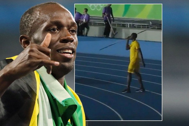 Usain Bolt gây bất ngờ với màn ném lao tại Olympic Rio 2016 ảnh 1