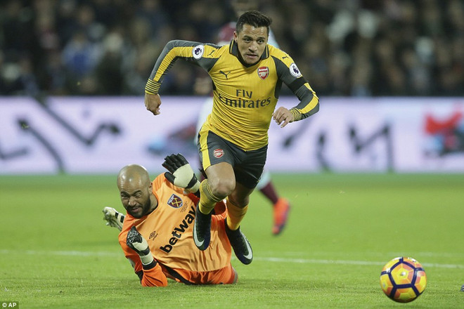 Sanchez lập hat-trick, Arsenal chiến thắng hủy diệt West Ham ảnh 1