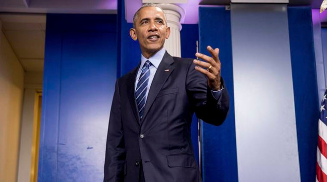 Tổng thống Mỹ Barack Obama. (Nguồn: indianexpress.com) Mỹ dùng đường dây nóng yêu cầu Nga ngừng can thiệp vào bầu cử ảnh 1