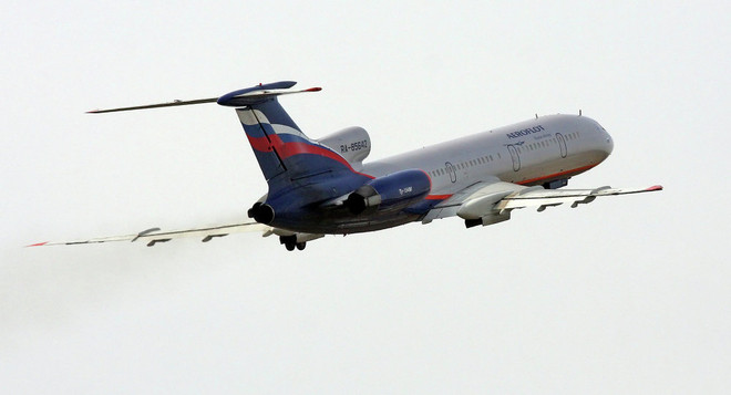 Máy bay Tu-154 thuộc Bộ Quốc phòng Nga. (Nguồn: Sputnik) Nga mở cuộc điều tra hình sự đối với vụ rơi máy bay Tu-154 ảnh 1