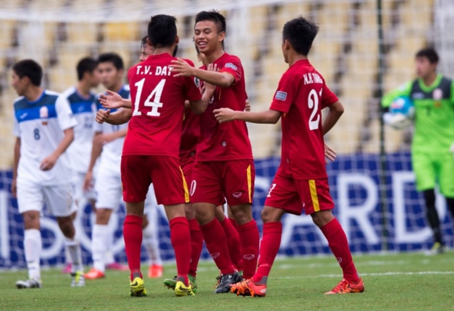 Hạ U16 Kyrgyzstan, U16 Việt Nam thẳng tiến tứ kết U16 châu Á ảnh 1