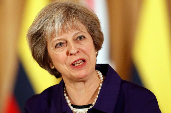 Thủ tướng Anh Theresa May. (Nguồn: AP) Thủ tướng Anh May cam kết thúc đẩy quan hệ với Trung Quốc ảnh 1