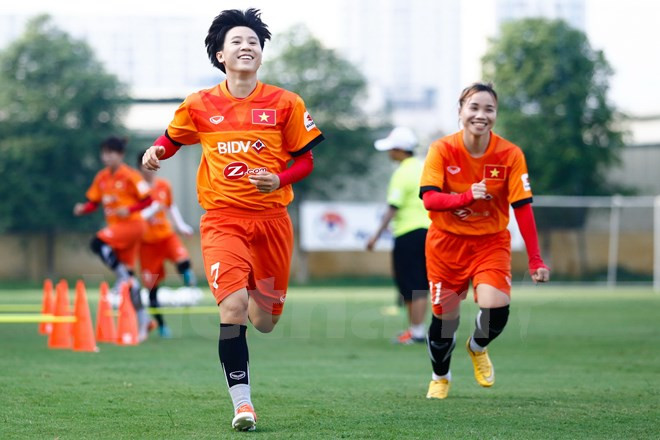Đội tuyển nữ Việt Nam giành chiến thắng 14-0 trước Singapore ảnh 1