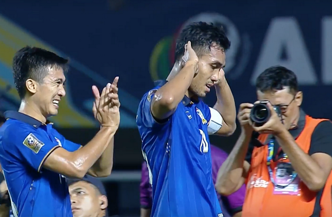 Dangda đã có được 15 bàn thắng, ngang bằng thành tích của Công Vinh. (Nguồn: AFF Suzuki Cup) Teerasil Dangda cân bằng thành tích ghi bàn của Lê Công Vinh ảnh 1