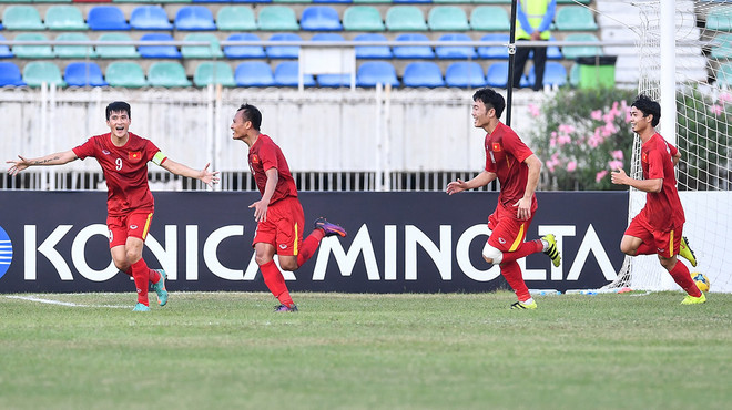 Trọng Hoàng giúp Việt Nam rộng cửa vào bán kết. (Nguồn: Affsuzukicup) Trọng Hoàng lập công, tuyển Việt Nam đặt 1 chân vào bán kết ảnh 1