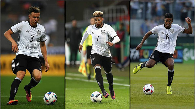 Gerhardt, Gnabry và Henrichs đều có cơ hội ra sân. (Nguồn: Dfb) HLV Joachim Löw được vinh danh là "Huyền thoại thể thao" ảnh 3