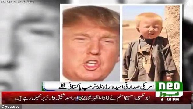 Kênh tin tức Pakistan Neo News đăng tin ông Trump được sinh ra với cái tên Dawood Ibrahim Khan ở Waziristan vào năm 1946. Tiết lộ bất ngờ về nơi Tổng thống Mỹ đắc cử Trump được sinh ra ảnh 2