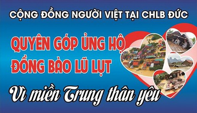 Kiều bào tại Đức quyên góp hơn 300.000 euro ủng hộ miền Trung ảnh 1