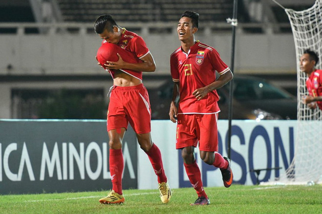 Đội tuyển Myanmar đã giành vé vào bán kết AFF Cup 2016. (Nguồn: Affsuzukicup) Myanmar giành vé vào bán kết AFF Cup sau trận cầu "sinh tử" ảnh 1