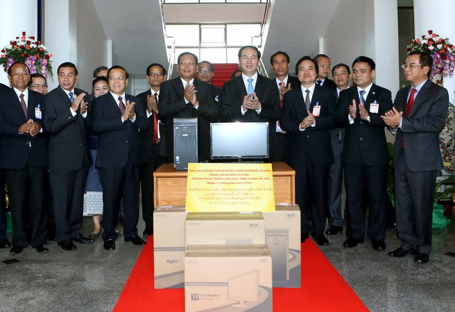 Chủ tịch nước Trần Đại Quang thăm tỉnh Champasak của Lào ảnh 2