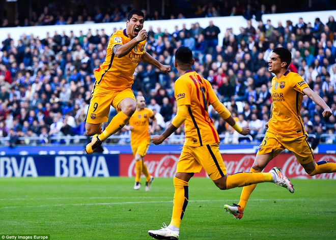 Luis Suarez ghi 4 bàn, Barcelona thắng vùi dập Deportivo 8-0 ảnh 1