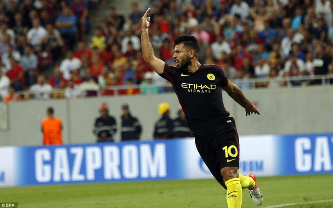 Aguero gây sốc, Man City nắm chắc vé vòng bảng Champions League ảnh 1
