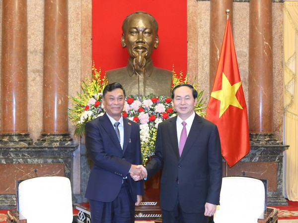 Chủ tịch nước Trần Đại Quang tiếp Bộ trưởng Bộ Nội vụ Myanmar ảnh 1