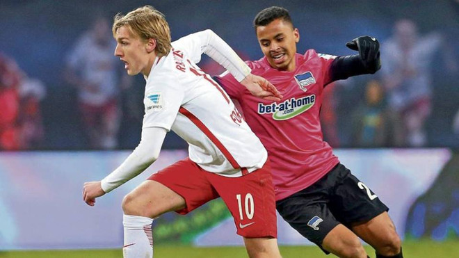 Tiền vệ Emil Forsberg, ̈̈̈đã có 5 bàn thắng và 9 kiến tạo - một trong những cầu thủ nguy hiểm nhất của RB. (Nguồn: Susann Friedrich) Ông Ancelotti toan tính gì cho trận "chung kết" lượt đi Bundesliga? ảnh 3