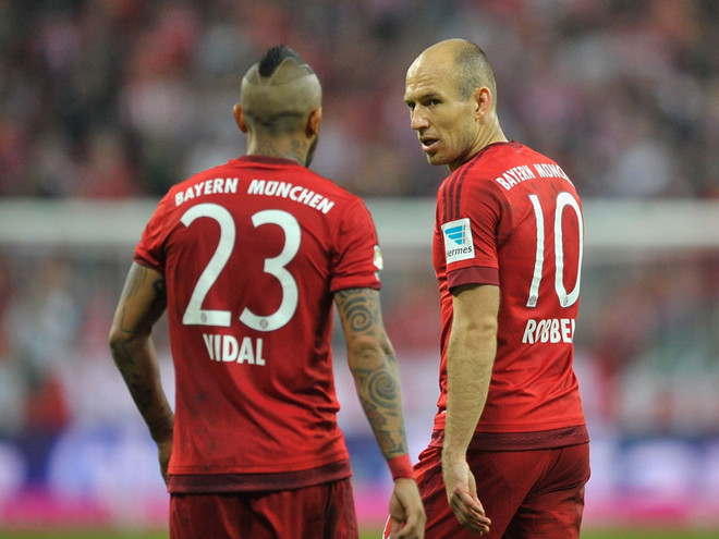 Robben vắng mặt, còn khả năng Vidal ra sân thì vẫn bỏ ngỏ. (Nguồn: Getty Images) Bayern có nguy cơ vắng nhiều trụ cột ở "đại chiến" với Dortmund ảnh 1
