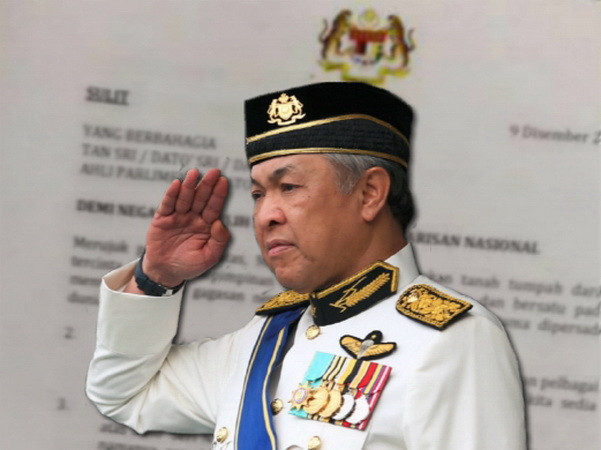 Bản photo bức thư giả được cho là được viết và ký bởi Phó Thủ tướng Zahid Hamidi yêu cầu Thủ tướng Najib Razak từ chức (Nguồn: Nst.com.my) Malaysia xôn xao vì lá thư giả đòi Thủ tướng phải từ chức ảnh 1