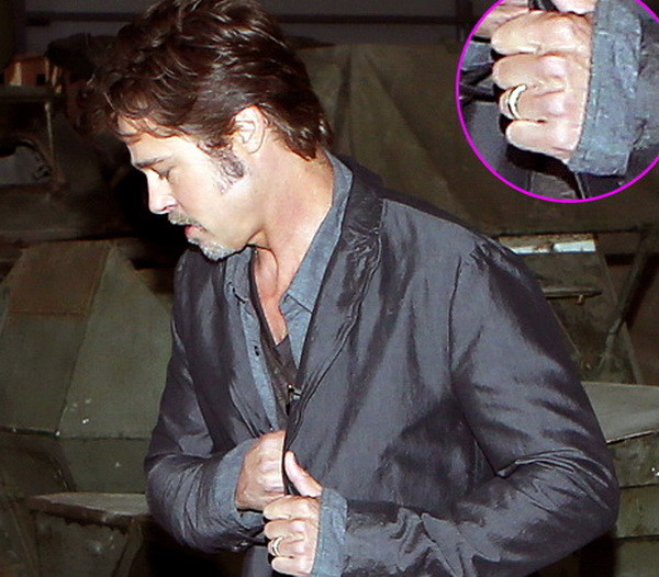 Lộ hình ảnh Brad Pitt đeo nhẫn cưới sau thông tin kết hôn Jolie ảnh 1