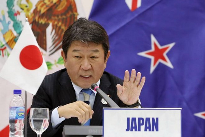 Bộ trưởng Kinh tế Nhật Bản Toshimitsu Motegi. (Nguồn: The Japan Times) Hoãn vòng đàm phán thương mại thứ hai giữa Nhật Bản và Mỹ ảnh 1