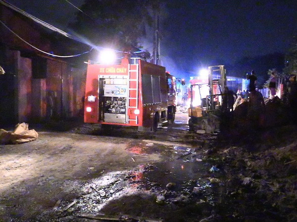 Điều tra vụ cháy tại doanh nghiệp sản xuất viên nén bột gỗ ảnh 2