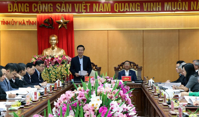 Ông Võ Văn Thưởng kiểm tra công tác phòng, chống tham nhũng ở Hà Tĩnh ảnh 1