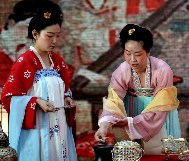 [Photo] Cận cảnh nghệ thuật trà đạo đời Đường của Trung Quốc ảnh 1