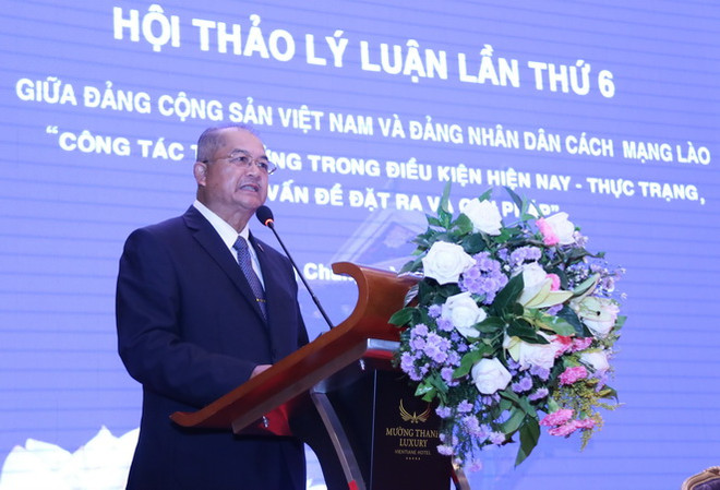 Hội thảo lý luận lần thứ 6 giữa ĐCS Việt Nam và Đảng NDCM Lào ảnh 3